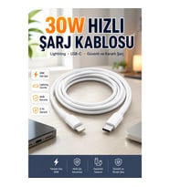 30W Hızlı Şarj Adaptörü Lightning Uyumlu iOS Cihazlar İçin