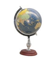 Dünya Küre Stantlı Dekoratif Döner World Globe SL318-C 38cm (Çok Renkli)