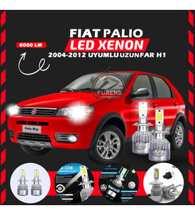 Fiat Palio 2004-2012 Uzun Far Uyumlu Şimşek Etkili Led Xenon Performance Series H1