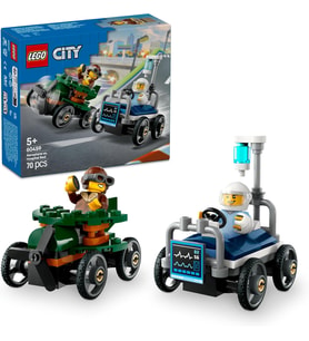 LEGO City Uçak, Hastane Yatağına Karşı Yarış Arabası Paketi 60459 - 5 Yaş Üzeri Çocuklar için Yaratıcı Oyuncak Yapım Seti (70 Parça)