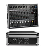 Maxword RPS-2200 Yüksek Güçlü Power Mixer Amfili Mikser 2x1100W 16DSP Efekt (Case'li)