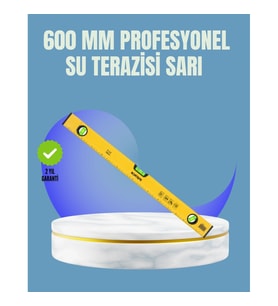 Mey İthalat® Dayanıklı Plastik Gövdeli 600 mm Su Terazisi