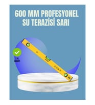 Mey İthalat® Dayanıklı Plastik Gövdeli 600 mm Su Terazisi
