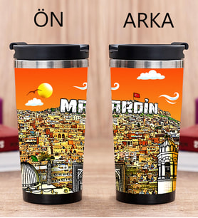 Mardin Tasarımlı Fotoğraflı Termos