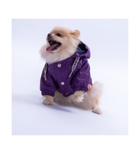 Pawstar Kedi ve KÜÇÜK Köpek MOR PLUVİA V25 YAĞMURLUK L Sırt33cm Göğüs46cm Boyun30cm