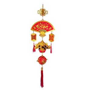 Feng Shui Yelpaze Hayat Ağacı Şans Ve Bereket Askılık 80 cm