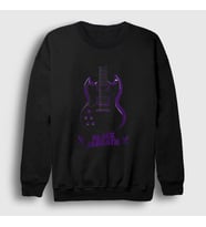 Presmono Unisex Siyah Guitar Black Sabbath Sweatshirt 17605tt