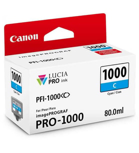 Tonersepeti Canon PFI-1000C Orjinal Mavi Kartuş