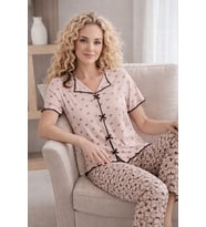 Kadın 1935-2 Kısa Kol Oslo Pijama Takımı