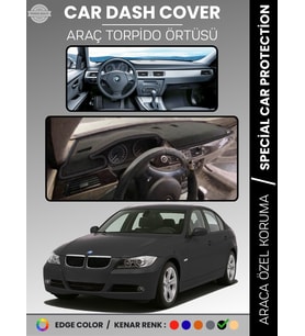 Bmw E90 (2006-2010) Torpido Örtüsü Ön Göğüs Koruma Torpido Koruma Araca Özel Kaymaz Kolay Montaj