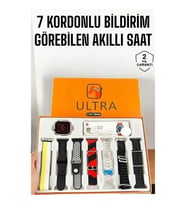 Mey İthalat® Akıllı Saat 7 Farklı Kordonlu Arama Cevaplayan Bildirim GPS Özelliği