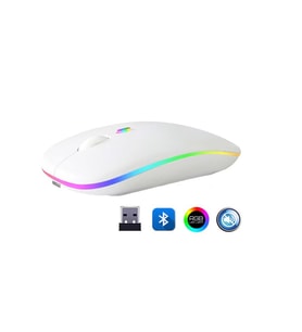 ZR215 Cba100 Rgb Beyaz Şarjlı Mouse