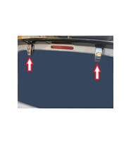 Peugeot Rifter / Tepee Uyumlu Bagaj Cam Menteşe Kapağı 2 Parç. 2019