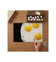 Göz Yumurta Tasarımı 240 parça Ahşap Puzzle Ahşap Kutuda MP01776