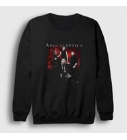 Presmono Unisex Siyah Band Apocalyptica Sweatshirt 10911tt