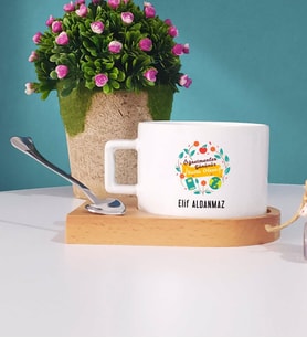 Öğretmenler Günü Hediyesi Kupa Bardak Kısa
