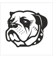 BULDOK KÖPEK FOLYO STİCKER 160cm Uzunluk (Karışık)