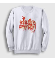 Presmono Unisex Beyaz Logo Perverted Ceremony Sweatshirt 428263tt (Beyaz)