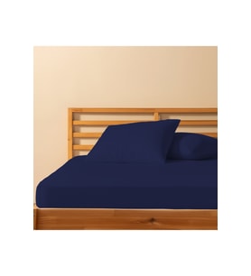 %100 Pamuklu Tek Kişilik Lastikli Çarşaf 100x200+30 50x70 Yastık Kılıfı ( 1 Adet )