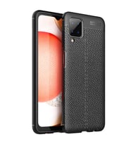 Samsung Galaxy M12 Kılıf Esnek Pu-Deri Leather-Pu Serisi Protected Case (Siyah)