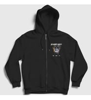 Presmono Unisex Siyah Planet Of The Apes Maymunlar Cehennemi Fermuarlı Kapüşonlu Sweatshirt 481593tt