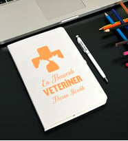 Kişiye Özel Veteriner Tasarımlı  Defter Ve Kalem Seti