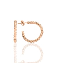 Gümüş rose dorica toplu halka küpe SGTL12548ROSE