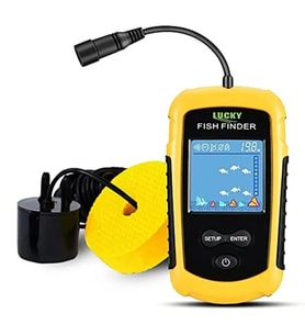 Valkyrie LCD Renkli Ekran Taşınabilir Kablolu Balık Bulucu 100 M nlik Aralığı Sonar Yankı Iskandil Balık Bulucu