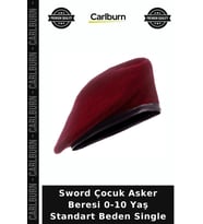 Sword Çocuk Asker Beresi 0-10 Yaş Standart Beden Single Okul Öncesi Parti Kombini