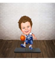 KİŞİYE ÖZEL KARİKATÜR basketçi çoçuk BİBLOSU