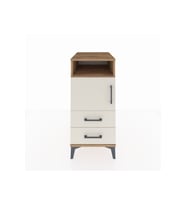 Kronos Komodin 2 Raflı 2 Çekmeceli Tek Kapaklı 44x59x96 Çam-Aytaşı