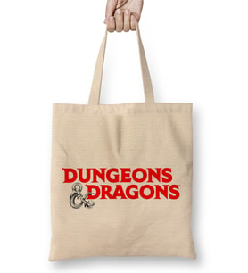 Dungeons And Dragons Logo Bez Çanta Uzun Saplı