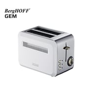 BergHOFF GEM TITAN Parlak Gümüş Beyaz İki Dilim Ekmek Kızartma Makinesi 7950071