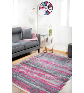 Dijital Kaymaz Yıkanabilir Gri Modern Salon Halısı Mutfak Halısı Koridor Halısı Yolluk HLN089