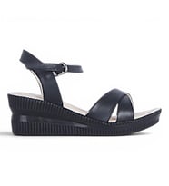 Byn Ayışığı By34 Cilt Siyah Kadın 7 Cm Topuklu Sandalet