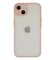 Newface Apple iPhone 14 Kılıf Montreal Silikon Kapak - Pembe