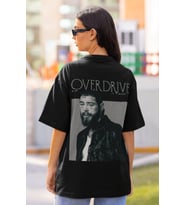 Overdrive Post Malone Sırt Baskılı Unisex Oversize Rapper Şarkıcı Tişört