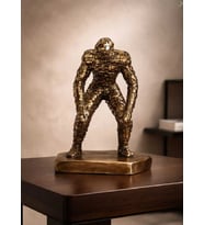 Büyük Boy Kübik Adam Heykeli Biblo 35 CM Çömelen Adam
