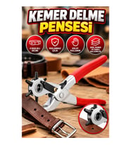 Kemer Delme Pensesi Paslanmaz Çelik 6 Başlıklı Delik Açma Zımbası
