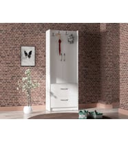 ABRE vm-348 BEYAZ VESTİYER PORTMANTO AYAKKABILIK