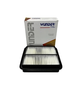 Wunder Suzuki Vitara 1.6, 1.9D, 2.0, 2.0D, 2.5 1988-1999 Düz Kısa Tip Hava Filtresi (Beyaz-Gri)
