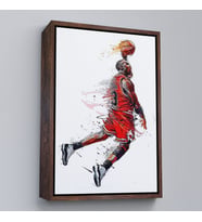 Çerçeveli Michael Jordan Tablo (Kahverengi)