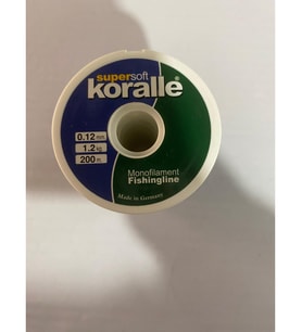 SUPERSOFT KORALLE 0.12 MM 200 METRE MONOFİLAMENT MİSİNA