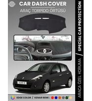 RENAULT CLIO 3 (2009-2014) Torpido Örtüsü Ön Göğüs Koruma Torpido Koruma Birebir Uyum Kaymaz