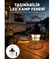 Northcity 4 Fonksiyonlu Dekoratif Kamp Lambası – Tungsten Ampul USB Şarjlı Yeni Nesil