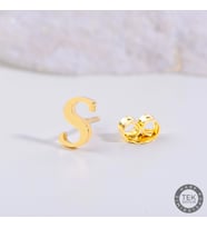 14 Ayar Altın S Harf Küpe 0,41 gr