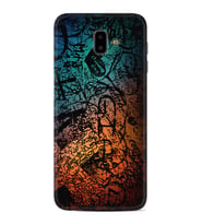 Samsung J6 Plus J7 Prime J7 Pro M20 Kılıf Desenli Silikon İşaretler Tuval 1716
