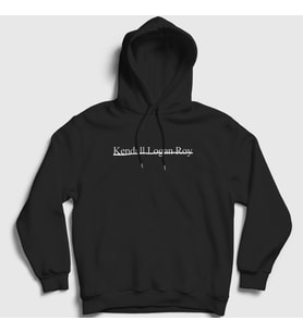Presmono Unisex Beyaz Kendall Logan Roy V2 Dizi Succession Kapüşonlu Sweatshirt 497870tt (Siyah)