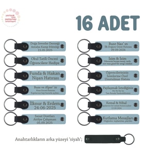 Gök Mavi&Siyah, Sınıf Öğretmeninden Minik Öğrencilerine Mesajlı Karne Hatırası Anahtarlık 16’lı Set