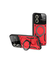 Northcity Xiaomi Mi 13T Pro Kılıf Joy Lens Standlı Kapak - Kırmızı